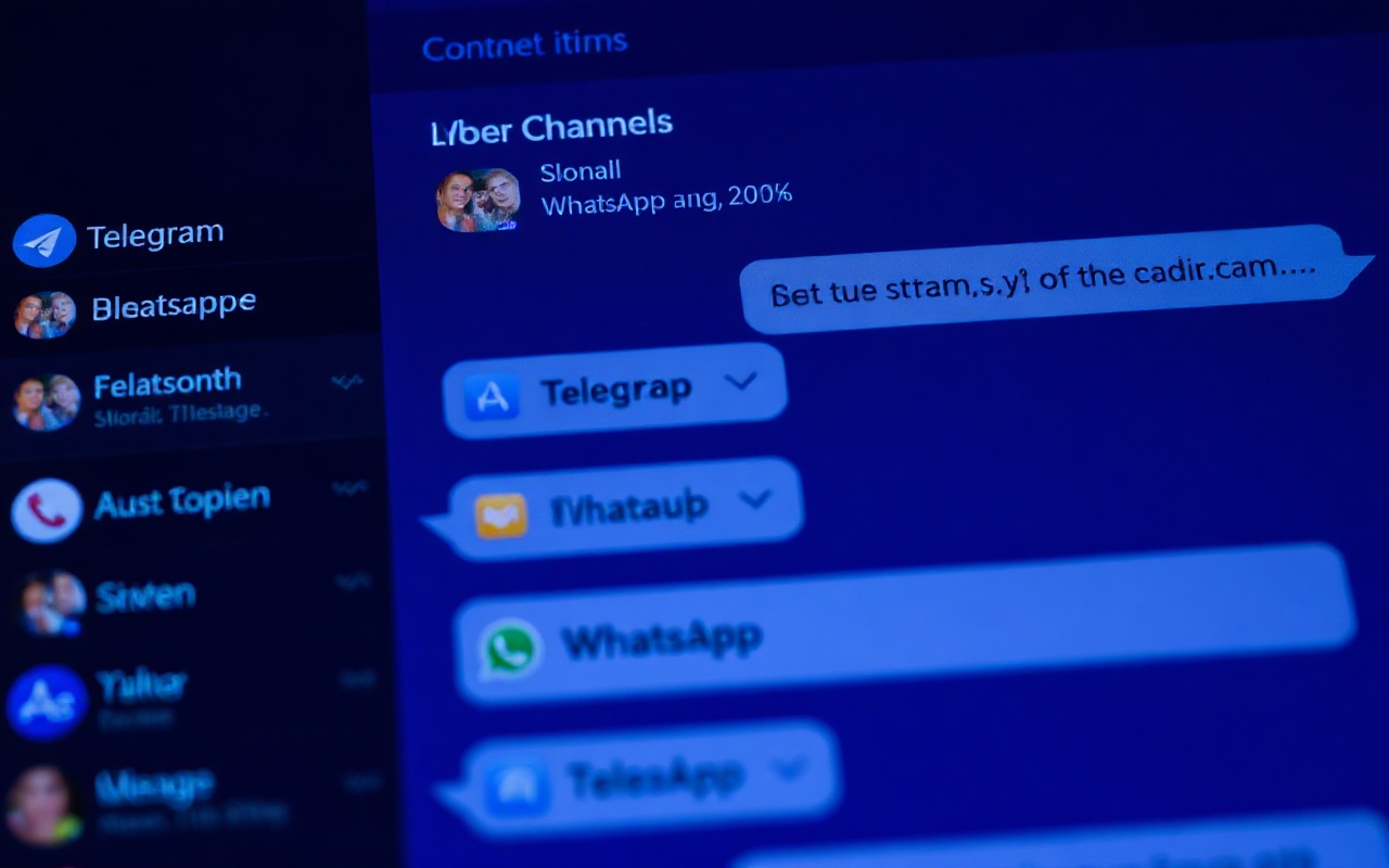 Интерфейс единого почтового ящика с каналами Telegram и WhatsApp